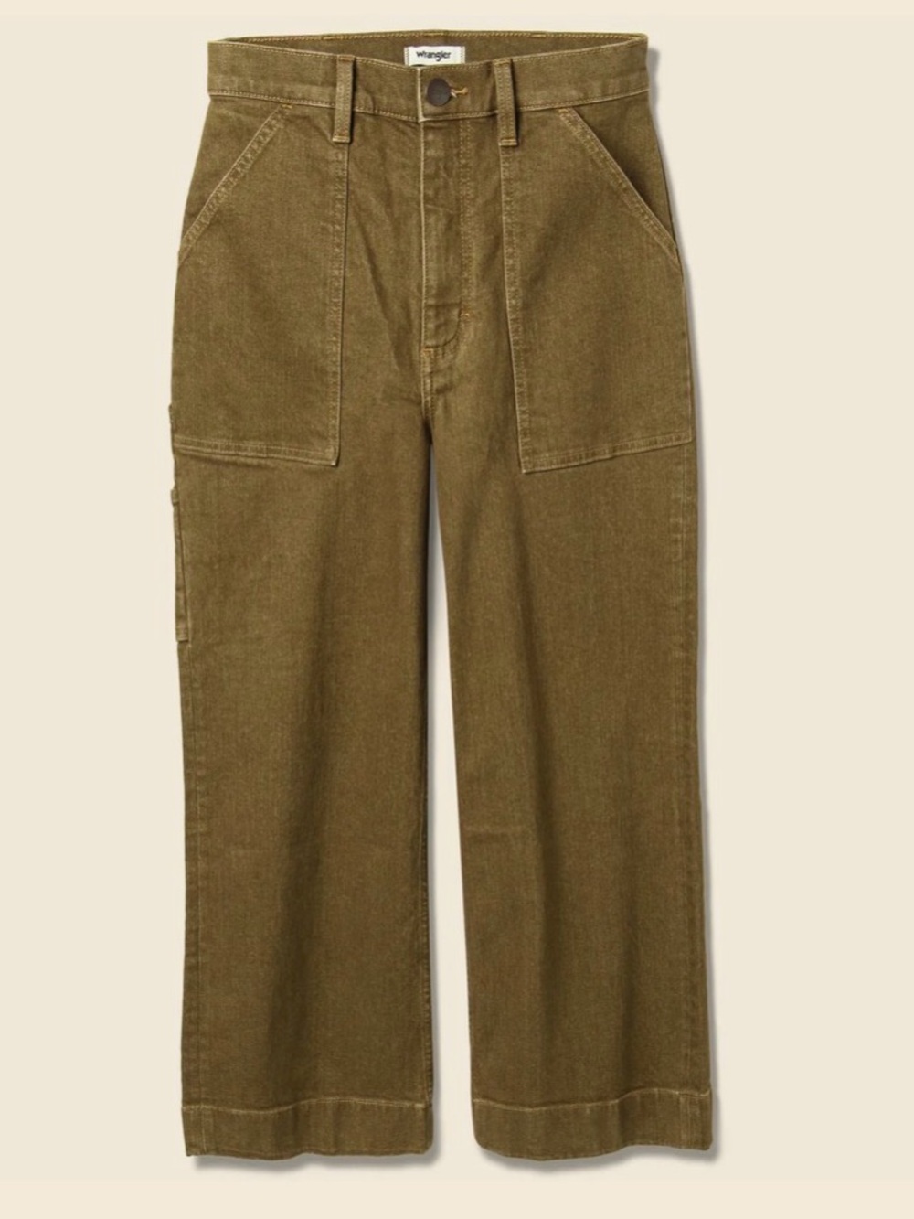 Wrangler Wide Leg Utility Crop Jean